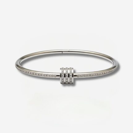Trinity Barrel Pave Bangle