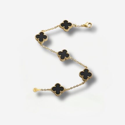 Black Elegance Clover Bracelets